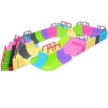 Load image into Gallery viewer, Multi-terrain Skatepark Ramp Finger Skateboard Park Set Obstacle Portable Practice Set Professional Fun Game Kid Toys for Boys Teens
