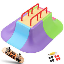 Load image into Gallery viewer, Multi-terrain Skatepark Ramp Finger Skateboard Park Set Obstacle Portable Practice Set Professional Fun Game Kid Toys for Boys Teens
