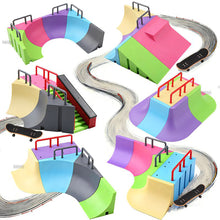 Load image into Gallery viewer, Multi-terrain Skatepark Ramp Finger Skateboard Park Set Obstacle Portable Practice Set Professional Fun Game Kid Toys for Boys Teens
