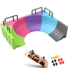 Load image into Gallery viewer, Multi-terrain Skatepark Ramp Finger Skateboard Park Set Obstacle Portable Practice Set Professional Fun Game Kid Toys for Boys Teens
