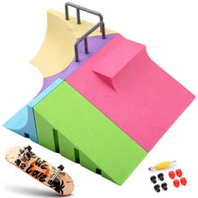 Load image into Gallery viewer, Multi-terrain Skatepark Ramp Finger Skateboard Park Set Obstacle Portable Practice Set Professional Fun Game Kid Toys for Boys Teens
