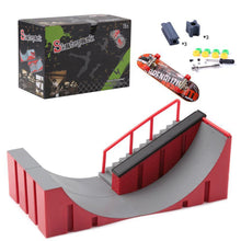 Load image into Gallery viewer, Mini Skatepark Ramp Finger Skateboard Park Set Obstacle Portable Practice Set Professional Mini Skateboard Kid Toys for Boys
