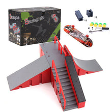 Load image into Gallery viewer, Mini Skatepark Ramp Finger Skateboard Park Set Obstacle Portable Practice Set Professional Mini Skateboard Kid Toys for Boys
