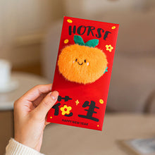 Load image into Gallery viewer, 2026 Horse Year New Style Fleece Cartoon Red Envelope Bag 3D Plush Doll Lucky Money Pouch For Spring Festival Wedding Birthday

