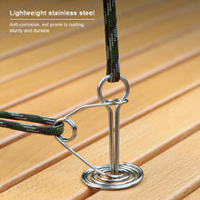 Load image into Gallery viewer, 10PCS Outdoor Camping Octopus Deck Ground Nails High Strength Tent Stakes Windproof Rope Buckle Retractable Spring Design
