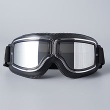Load image into Gallery viewer, Motorcycle Riding Glasses Windproof Light-proof Sunglasses Helmet Glasses Leather Retro Motorcycle Accessories
