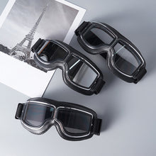 Load image into Gallery viewer, Motorcycle Riding Glasses Windproof Light-proof Sunglasses Helmet Glasses Leather Retro Motorcycle Accessories
