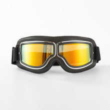 Load image into Gallery viewer, Motorcycle Riding Glasses Windproof Light-proof Sunglasses Helmet Glasses Leather Retro Motorcycle Accessories
