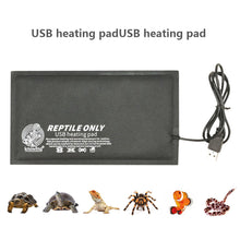 Load image into Gallery viewer, USB Interface Carbon Fiber Heating Pad Reptile Pet Autumn Winter Heating Pad Washable Heating Sheet
