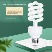 Load image into Gallery viewer, 5.010.0 UVB Reptile Lamp 13W 26W UVB Rays Energy Heating Light Calcium-enriched Bulb Heating Lamps Turtle Lizard Snake

