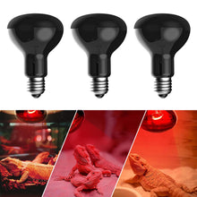 Load image into Gallery viewer, 25W 50W 75W 100W UVA Reptiles Heating Night Light Heating Bulb Turtles Lizards Snakes Reptiles Supplies
