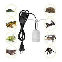 Load image into Gallery viewer, Reptile Heating Lamp Cap 360-Degree Rotation Ceramic Lamp Holder Heated Lamp Holder High Temperature Resistance Lizard Turtle

