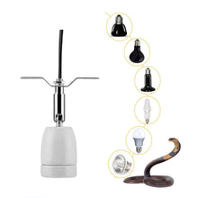 Load image into Gallery viewer, Reptile Heating Lamp Cap 360-Degree Rotation Ceramic Lamp Holder Heated Lamp Holder High Temperature Resistance Lizard Turtle
