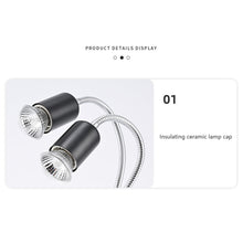 Load image into Gallery viewer, Double-Head Heat Lamp Cap 360-Degree Rotation Reptile Heat Lamp Holder Ceramic Light Socket Lizard Turtle
