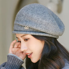 Load image into Gallery viewer, Fashion Simple Women Knitted Cap Soft Warm Hat Elegant Exquisite Solid-Color Hat Female Accessories Gift

