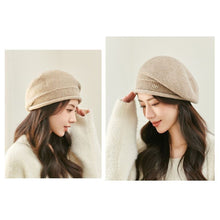 Load image into Gallery viewer, Fashion Simple Women Knitted Cap Soft Warm Hat Elegant Exquisite Solid-Color Hat Female Accessories Gift
