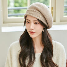 Load image into Gallery viewer, Fashion Simple Women Knitted Cap Soft Warm Hat Elegant Exquisite Solid-Color Hat Female Accessories Gift
