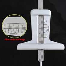 Load image into Gallery viewer, Stainless Steel Car Tire Tread Depth Gauge 0-50mm &amp; 0-5cm Dual Scale High Precision Measurement Tool for Maintenance Automotive Tool
