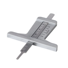 Load image into Gallery viewer, Stainless Steel Car Tire Tread Depth Gauge 0-50mm &amp; 0-5cm Dual Scale High Precision Measurement Tool for Maintenance Automotive Tool
