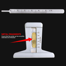 Load image into Gallery viewer, Stainless Steel Car Tire Tread Depth Gauge 0-50mm &amp; 0-5cm Dual Scale High Precision Measurement Tool for Maintenance Automotive Tool
