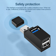 Load image into Gallery viewer, USB 3.0 Hub Expander with 1 Port 3.0 &amp; 2 Ports 2.0 Data Transfer &amp; Charging Splitter Plug &amp; Play Computer Accessory
