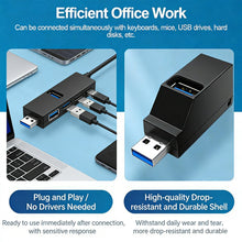 Load image into Gallery viewer, USB 3.0 Hub Expander with 1 Port 3.0 &amp; 2 Ports 2.0 Data Transfer &amp; Charging Splitter Plug &amp; Play Computer Accessory
