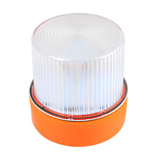 Load image into Gallery viewer, LED Emergency Warning Light with White Amber Strobe Traffic Hazard Flashing Light for Vehicle Safety Built-in Battery Bottom Strong Magnet
