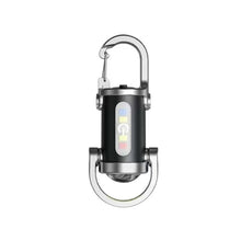 Load image into Gallery viewer, Mini Keychain Flashlight Rechargeable Pocket COB Working Light Outdoor Hook Emergency Warning Light for Camping Walking Hiking
