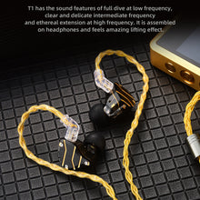 Load image into Gallery viewer, 8 Core Headphone Cable 3.5mm 1 to 2 pin Balanced Cable Silver Plated Upgrade Replacement 1.2m

