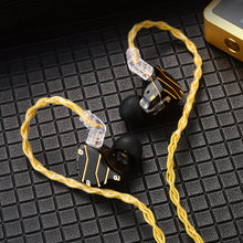 Load image into Gallery viewer, 8 Core Headphone Cable 3.5mm 1 to 2 pin Balanced Cable Silver Plated Upgrade Replacement 1.2m
