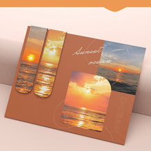 Load image into Gallery viewer, Ins Style Scenery Magnetic Bookmarks Creative Folding Hazy Fantasy Series Student Book Clips Stationery Page Markers
