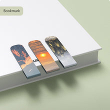 Load image into Gallery viewer, Ins Style Scenery Magnetic Bookmarks Creative Folding Hazy Fantasy Series Student Book Clips Stationery Page Markers
