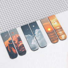 Load image into Gallery viewer, Ins Style Scenery Magnetic Bookmarks Creative Folding Hazy Fantasy Series Student Book Clips Stationery Page Markers

