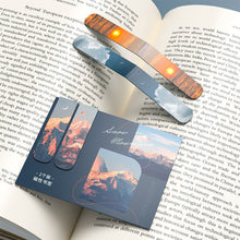 Load image into Gallery viewer, Ins Style Scenery Magnetic Bookmarks Creative Folding Hazy Fantasy Series Student Book Clips Stationery Page Markers
