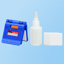 Load image into Gallery viewer, A-07 Optical Fiber Core Wiping Cleaning Tool Fiber Optic Cleaner With Cleaner Cotton Alcohol Storage Bottle
