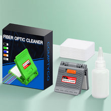 Load image into Gallery viewer, A-07 Optical Fiber Core Wiping Cleaning Tool Fiber Optic Cleaner With Cleaner Cotton Alcohol Storage Bottle
