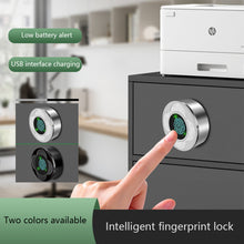 Load image into Gallery viewer, Keyless Cabinet Drawer Strongbox Smart Fingerprint Cam Lock For Mailbox Cabinet Desk Locker Wardrobe File Cabinet Drawer Lock
