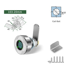 Load image into Gallery viewer, Keyless Cabinet Drawer Strongbox Smart Fingerprint Cam Lock For Mailbox Cabinet Desk Locker Wardrobe File Cabinet Drawer Lock
