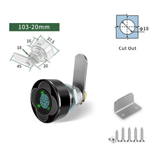Load image into Gallery viewer, Keyless Cabinet Drawer Strongbox Smart Fingerprint Cam Lock For Mailbox Cabinet Desk Locker Wardrobe File Cabinet Drawer Lock
