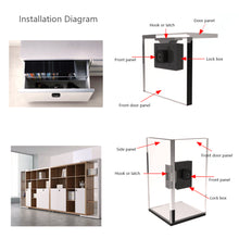 Load image into Gallery viewer, Biometric Fingerprint Lock Black Keyless Cabinet Lock Smart Drawer Locks Anti-theft Door Lock Long Standby Time Door
