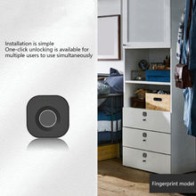 Load image into Gallery viewer, Biometric Fingerprint Lock Black Keyless Cabinet Lock Smart Drawer Locks Anti-theft Door Lock Long Standby Time Door
