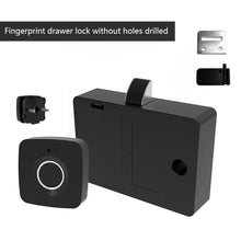 Load image into Gallery viewer, Biometric Fingerprint Lock Black Keyless Cabinet Lock Smart Drawer Locks Anti-theft Door Lock Long Standby Time Door
