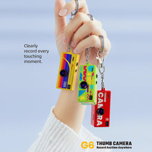 Load image into Gallery viewer, Thumb Keychain Camera 0.96inch Mini Action Camera Retro Support Memory Card 1080P Very Small Camcorder Video Recorder
