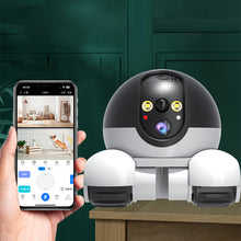 Load image into Gallery viewer, WIFI Dual Lens Robot Camera Dual Screen Monitoring 1080P HD AI Security Surveillance Camera Auto Tracking Baby Pets Monitor
