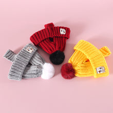 Load image into Gallery viewer, Knitted Pet Hat Cap Dog Cat Winter Scarf Cap Suit Funny Warm Pet Beanie Clothing Large dog Labrador Golden Retriever Cap Winter Pet Accessory
