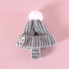 Load image into Gallery viewer, Knitted Pet Hat Cap Dog Cat Winter Scarf Cap Suit Funny Warm Pet Beanie Clothing Large dog Labrador Golden Retriever Cap Winter Pet Accessory
