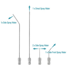 Load image into Gallery viewer, Car High Pressure Water Gun Nozzle with Adjustable Elbow 1/4 Quick Connect for Straight &amp; Side Spray Multi-function Cleaning Needle
