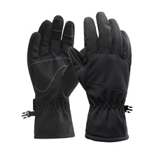Load image into Gallery viewer, 1Pair Winter Windproof Thermal Riding Gloves Fleece Lined Touchscreen Gloves with Non-Slip Mat for Outdoor Skiing Mountaineering
