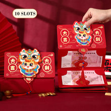 Load image into Gallery viewer, 2026 Horse Year 3D Cartoon Folding Red Envelope Thickened Paper Hongbao Lucky Money Pocket Blessing Good Luck Red Bags
