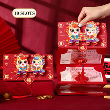 Load image into Gallery viewer, 2026 Horse Year 3D Cartoon Folding Red Envelope Thickened Paper Hongbao Lucky Money Pocket Blessing Good Luck Red Bags
